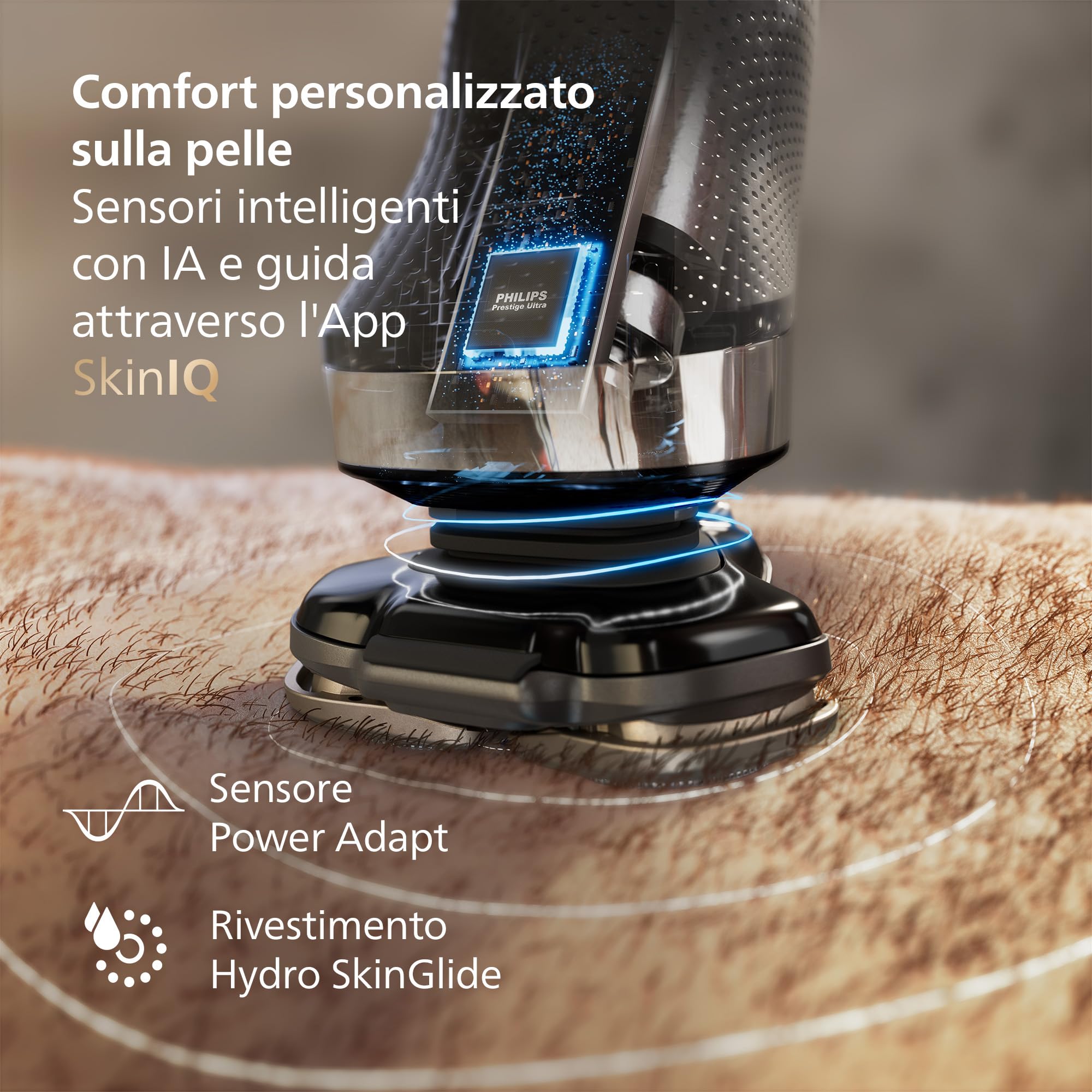 philips-shaver-i9000-x9002-30-rasoio-elettrico-uomo-wet-dry-skin-iq-lame-steelpr image 8