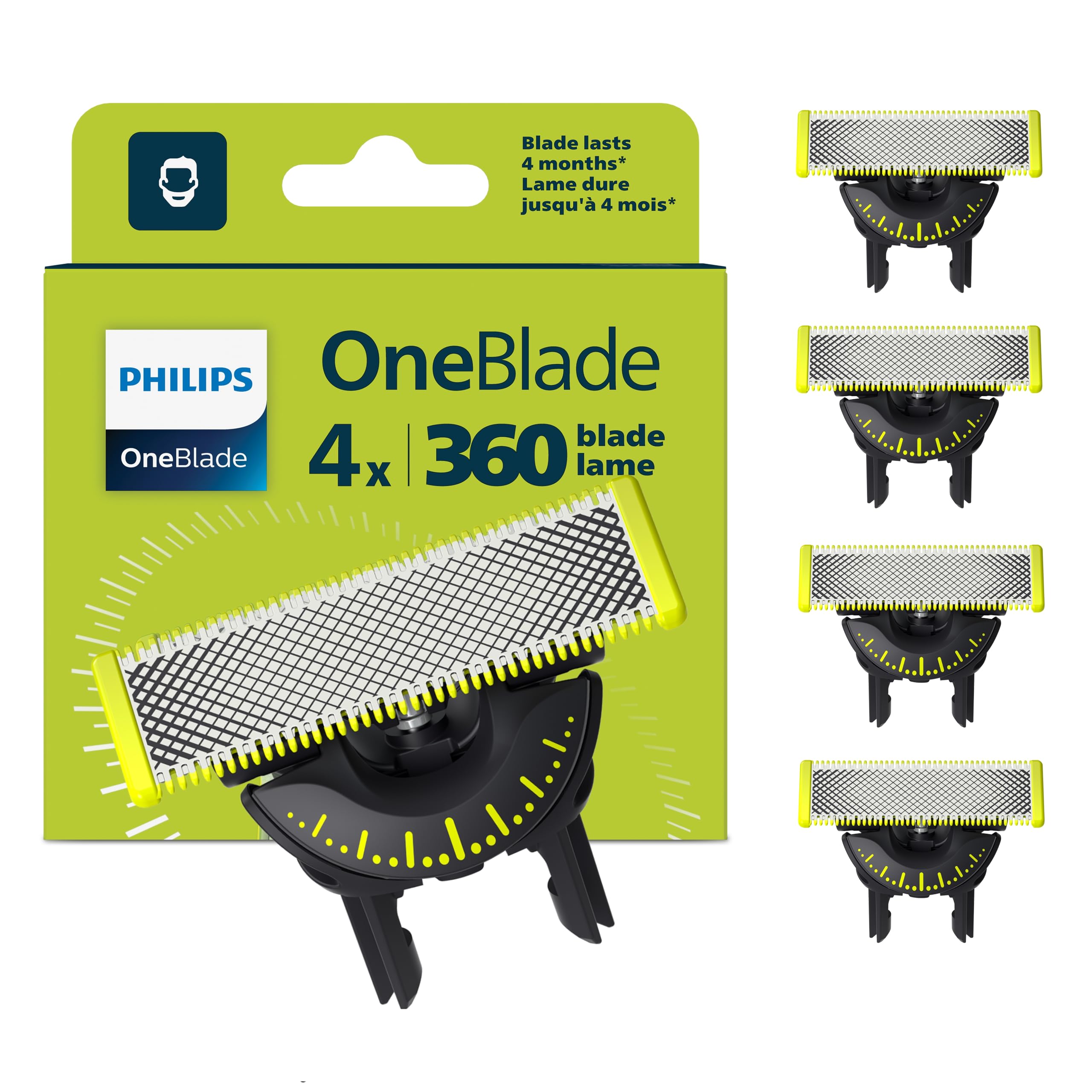 philips-genuine-oneblade-360-qp440-50-confezione-4-lame-di-ricambio-in-acciaio-i image 1