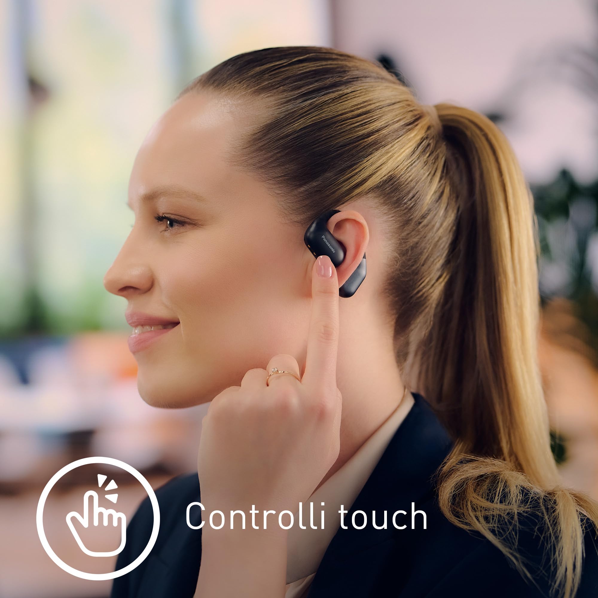 panasonic-rb-f10de-k-cuffie-wireless-open-ear-sport-bluetooth-5-4-con-microfono- image 7