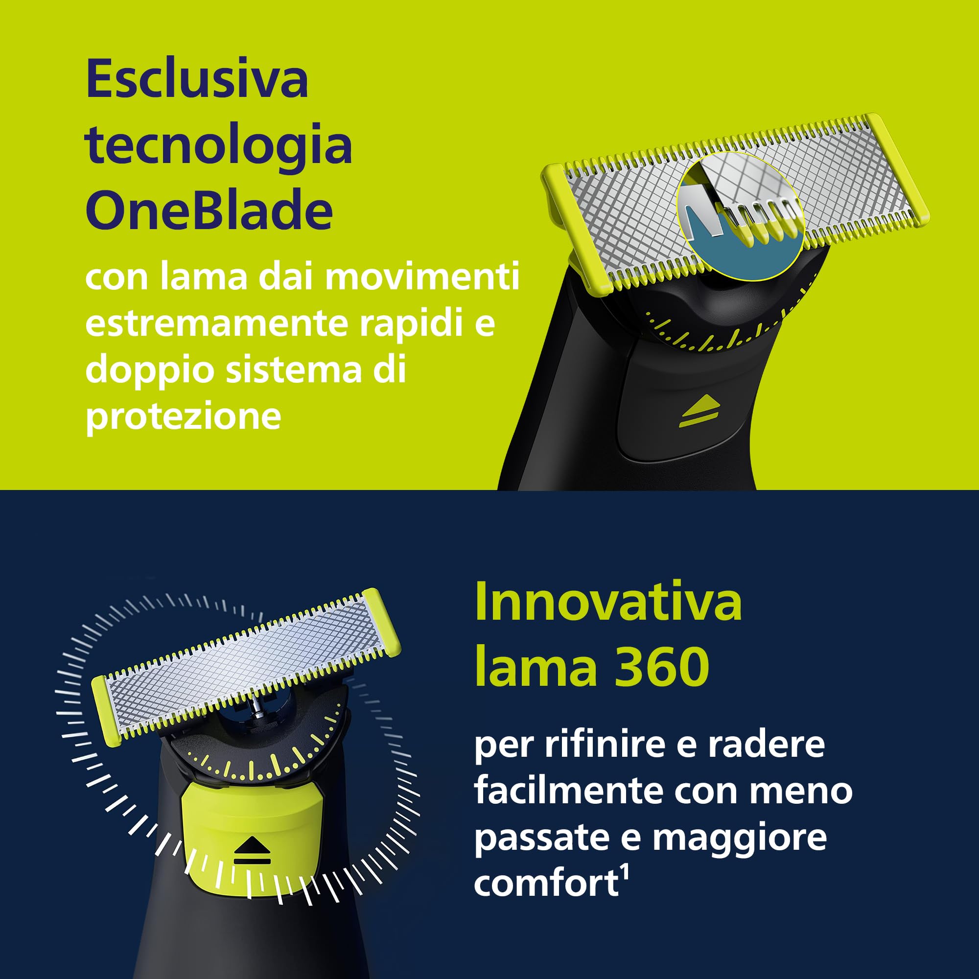 philips-oneblade-pro-360-qp6552-30-regolabarba-elettrico-viso-e-corpo-con-2-lame image 4