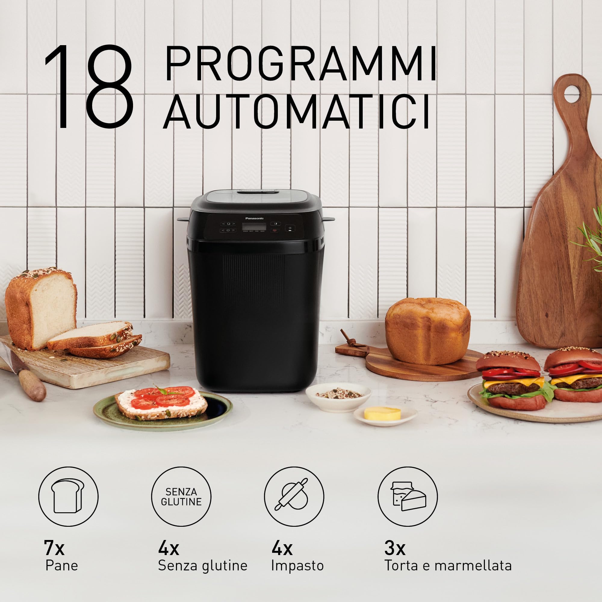 panasonic-sd-pn100kxe-mini-macchina-del-pane-18-programmi-4-programmi-senza-glut image 5