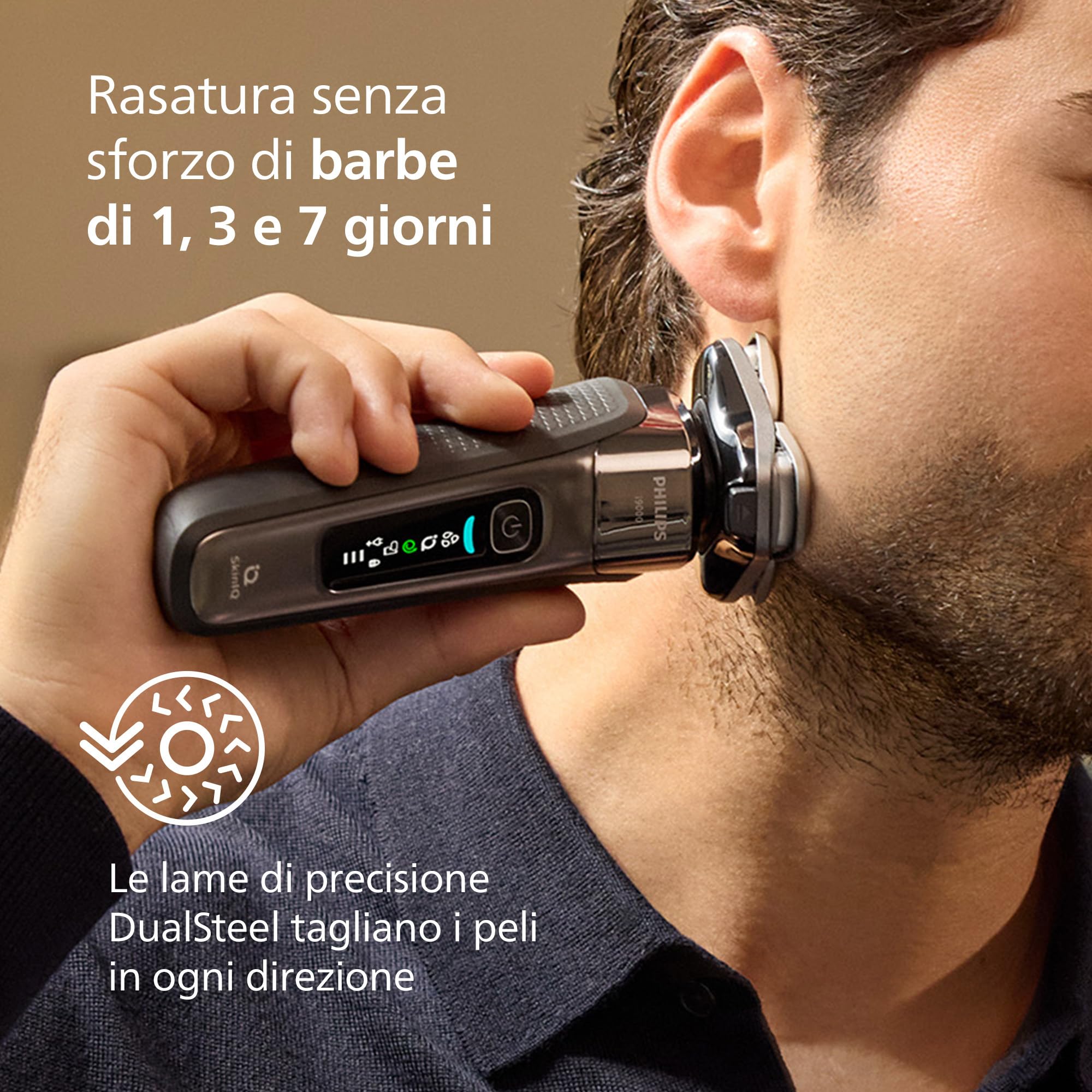 philips-shaver-i9000-x9002-30-rasoio-elettrico-uomo-wet-dry-skin-iq-lame-steelpr image 7