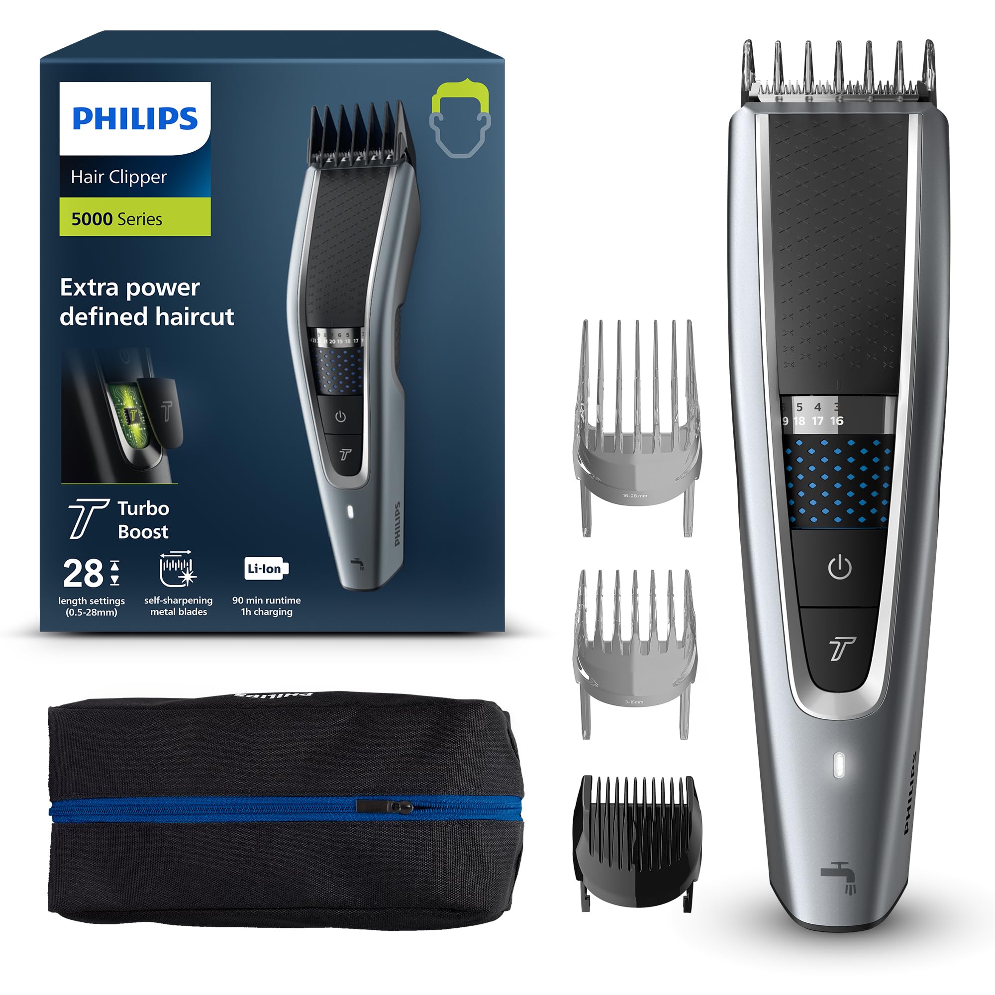 philips-hair-clipper-serie-5000-hc5630-15-regolacapelli-con-tecnologia-trim-n-fl image 1